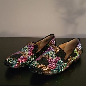 Steve Madden Rhinestone Conncord Flats 7.5